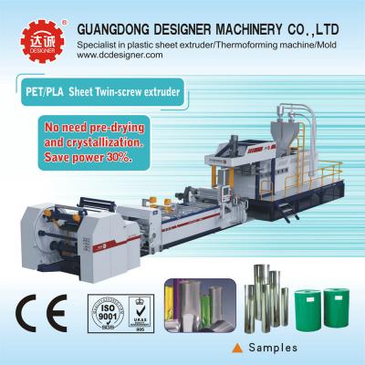 China PET/PLA Twin Screw Sheet Extrusion Line for sale