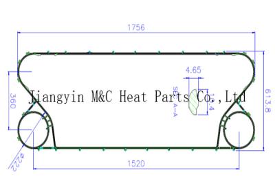 Chine Épaisseur du trou 0.5-1.0mm d'angle des constructeurs UX40 quatre d'échangeur de chaleur de cadre à vendre