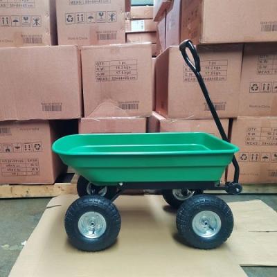 China 50L Heavy Duty Garden Dump Cart Utility Dump Cart Garden Dump Trolley for sale