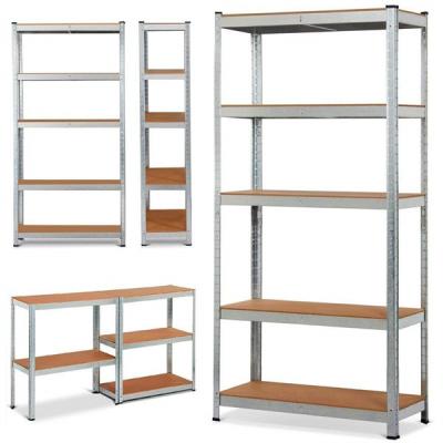 China 900*450*1800 Boltless Storage Rack 5 Tiers Heavy Duty Boltless Shelving System Garage for sale