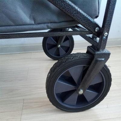 China PVC  8 Inch Hard Rubber Wheels 20cm Folding Cart Solid Trolley Wheels for sale