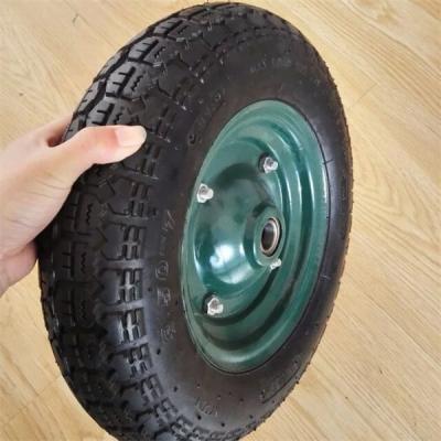 China 3.50-7 Durable Pneumatic Trolley Wheels Rubber Replacement Pneumatic Cart Wheels for sale