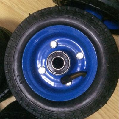 China la carretilla del jardín de la pulgada 6x2 pone un neumático las ruedas de goma inflables de la carretilla del saco del reemplazo en venta