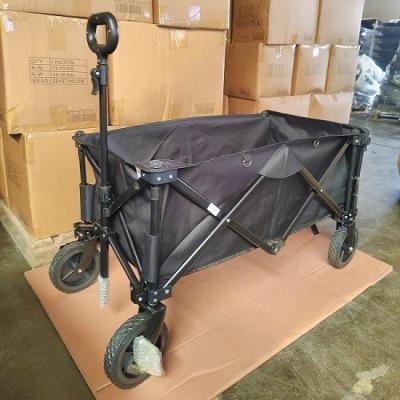 China Black Pull Along Folding Trolley Garden Picnic for sale