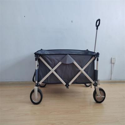 China All Terrain Wheel Collapsible Trolley Cart Stainless Steel Utility Fold Up Beach Trolley for sale