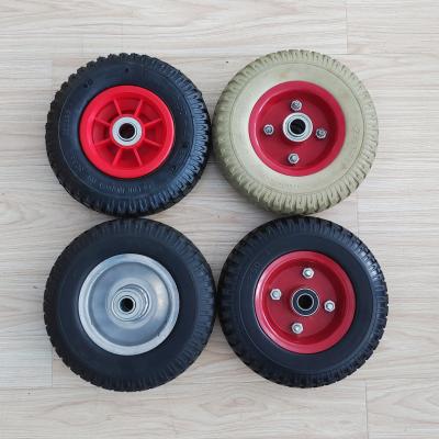China 8 Inch 2.50-4 Custom Rim Color Pneumatic Rubber Tire Wheel For Trolley Wheel Barrow for sale