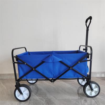 China Four 8 Inch Wheels Folding Collapsible Camping Wagon Trolley Cart for sale