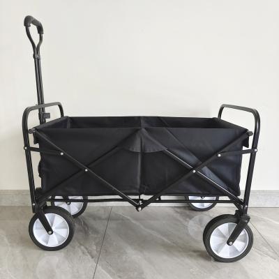 China Adjustable Handle Heavy Duty Camping Cart Utility Collapsible Storage Folding Wagon à venda