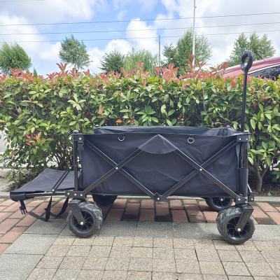 China Foldable Picnic Camping Cart Portable Storage Beach Trolley Collapsible Folding Wagon for sale