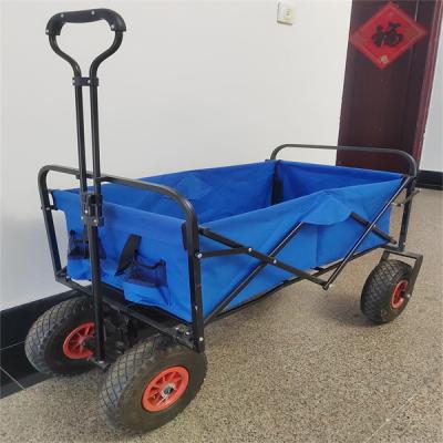 China Heavy Duty Utility Folding Wagon Cart Heavy Duty Foldable Beach Wagon Cart for sale