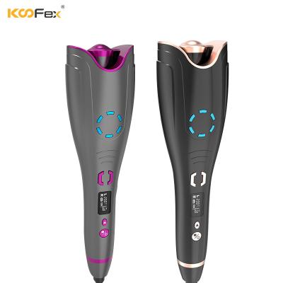 China LCD Display 1000W Electric Hair Curler Tangle Free Antiscalding Air Spin for sale
