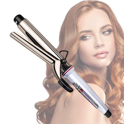 China 1inch Titanium Barrel Electric Hair Curler Household Curling Iron LCD Display for sale