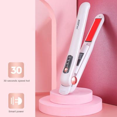 China USB Rechargeable CE Mini Cordless Hair Straightener 4000mAh Anti Scalding 2 In 1 for sale