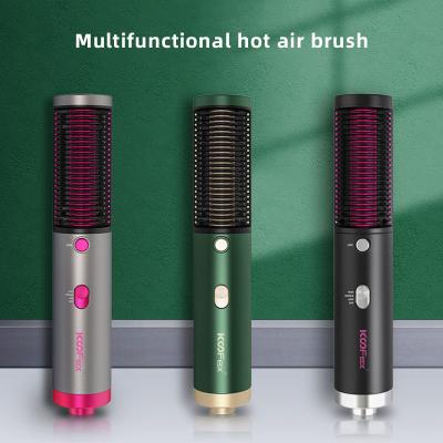 China Anti Frizz 2 In 1 Multifunctional Hair Dryer Brush PTC Fast Heating Negative Ions for sale