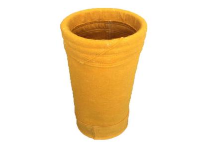 China Alkaline Resistance Yellow P84 Filter Bag For Cement Plant Crusher for sale