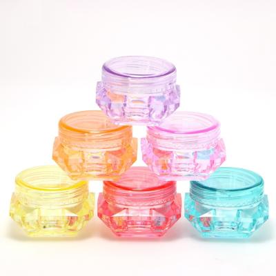 China ABS Face Cream Jar 3g 5g 3g/5g Diamond Face Box Pink for sale