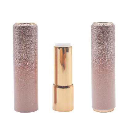 China MSDS Private Label Rose Gold Empty Lipstick Tube Container Offset Printing for sale