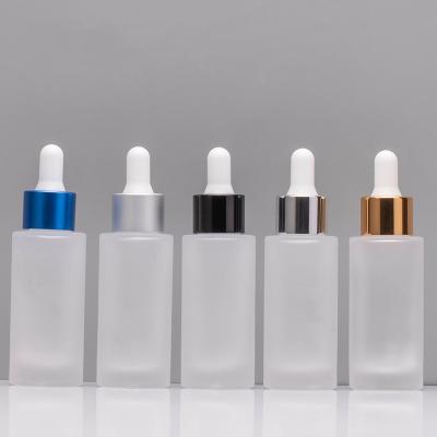 China Essential Oil 30ml Glass 1oz Dropper Bottles Screen Printing for sale