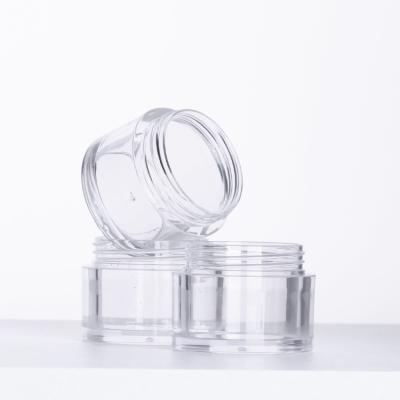 China Transparent 1oz 2oz 4oz Rose Gold PETG Cream Jar 7g 10g for sale