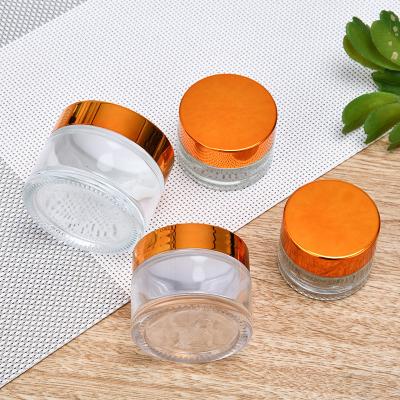 China ABS Plastic Face Cream Bottle 15g Cosmetic Jars Hot Stamping for sale