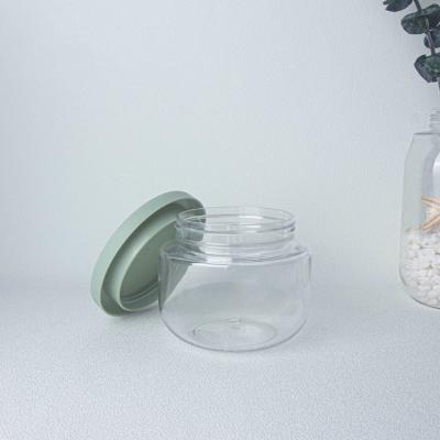 China Transparent 250ml Wide Mouth PS Plastic Containers For Body Scrubs for sale