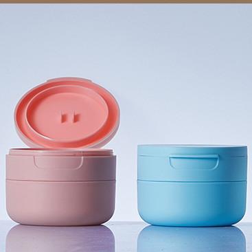 China O cosmético plástico vazio de Flip Open 50G range a impressão da tela à venda