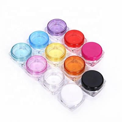 China ABS Face Cream Jar 3g 5g Acrylic Cosmetic Containers OEM for sale
