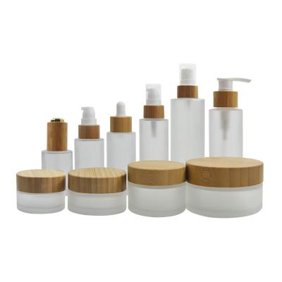 China 15ml 50ml Cosmetic Packaging Containers  Screw Dropper Face Cream Glass Jar for sale