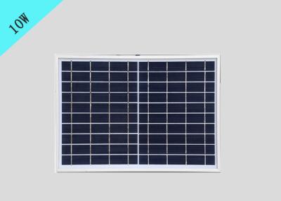 China 10 Watt Small Monocrystalline Solar Panels , 10v Solar Panel Glass With Aluminum Frame for sale
