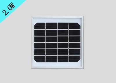 China 2W Mini Solar Panel Tempered Glass Lamination Aluminum Frame For LED Garden Light for sale
