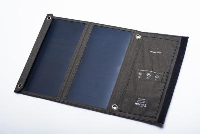 China Foldable Portable Solar Charger Pack Outdoor 12 Watt With Sunpower Solar Panel for sale
