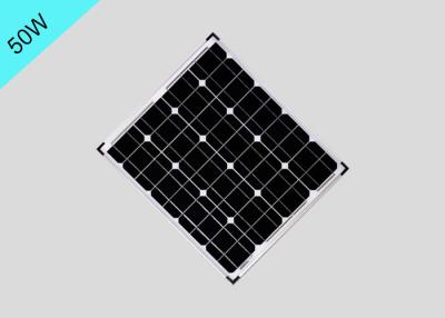 China Durable 50 Watt Monocrystalline Solar Panel Aluminum Frame Long Lifespan for sale