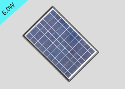 China 5V Small Monocrystalline Solar Panels 6w 1260mA Short Circuit Current With Plastic Frame for sale