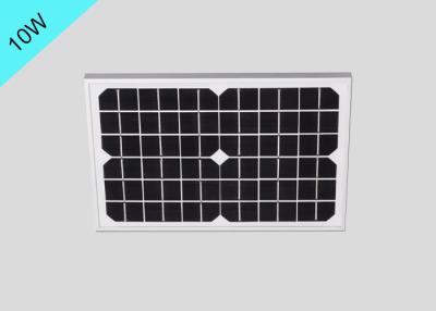 China 18 Volt Monocrystalline Silicon Solar Cells Glass Front Cover With Aluminum Frame for sale