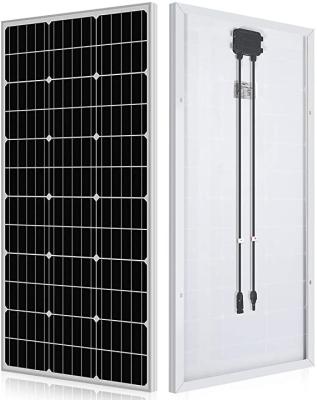 China 100W Solar Panel Monocrystalline Solar Panel High efficiency Solar Panel for RV for sale