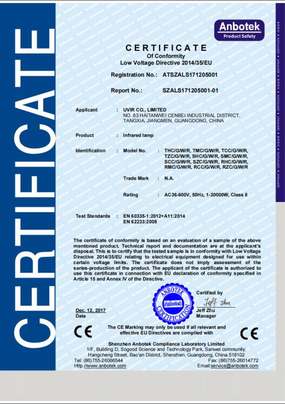 CE - Guangdong Youhui Technology Co., Ltd.