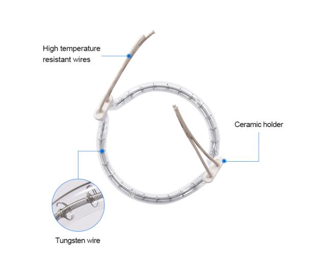 3D shaped infrared heating element tube