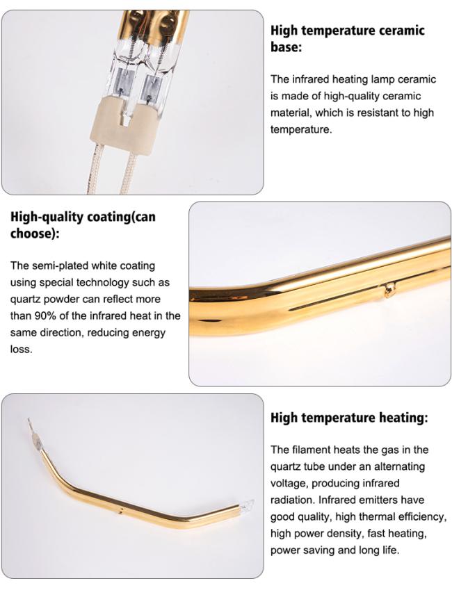 Close-up of infrared heating element