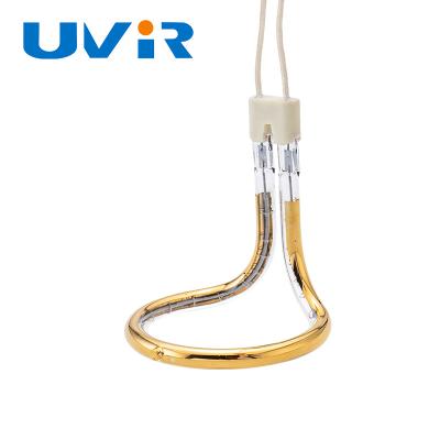 China Semi Gold Ring Short Wave Infrared Heating Lamp Ring Radiator for sale