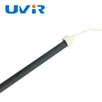 China Customization Quartz Heating Infrared Lamp 220V Single Tube Long Wave Black Tube en venta