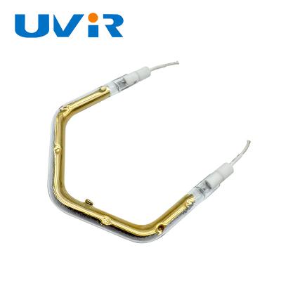 China Single Infrared Heating Element Tube Semi Gold-Plated Gold Coated Customized 150-6000W for sale