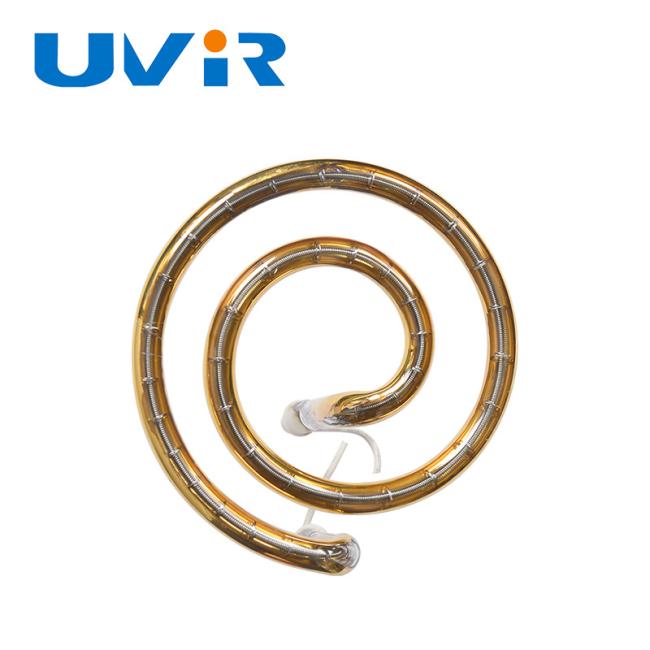 3D contoured infrared heating element tube