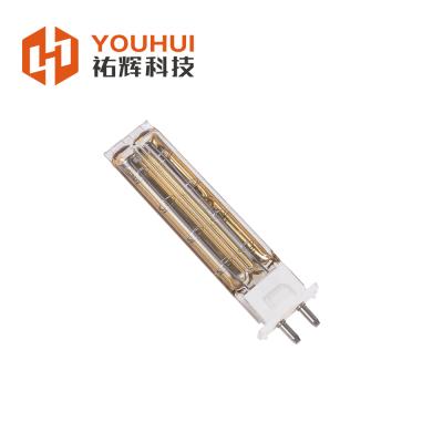 China 420W 120V Doppelröhren-Infrarotlampe mit Goldbeschichtung für den 3D-Druck for sale