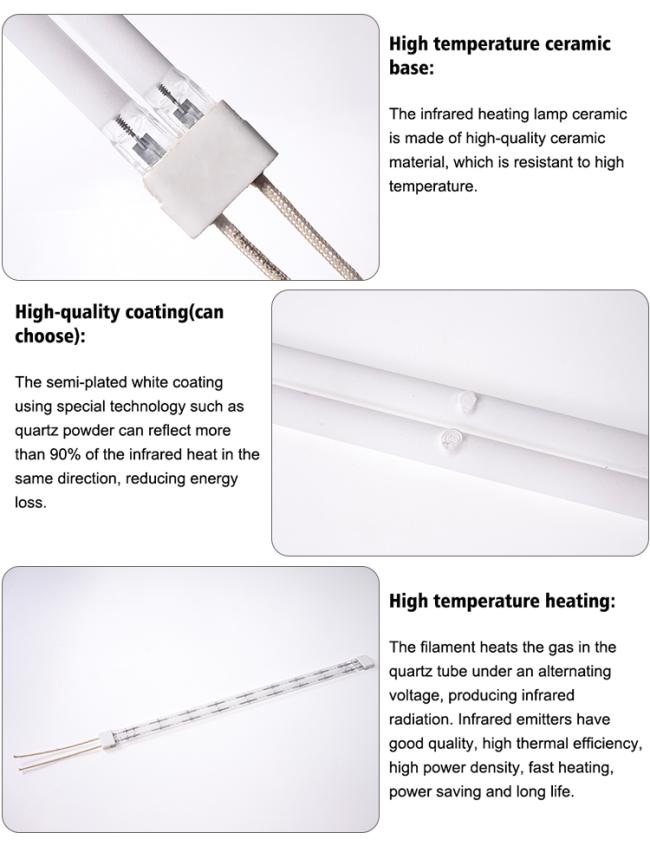 Single Tube RS Infrared Lamp close-up