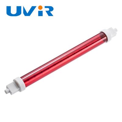 China Red Quartz Glass Short Wave Ir Lamps 1500mm Ceramic Infrared Heating Element for sale