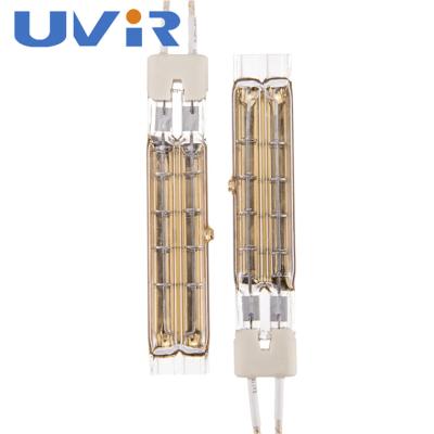 China Golden Twin Tube Infrared Lamps , Halogen Infrared Heaters 58V 270W For Medical for sale