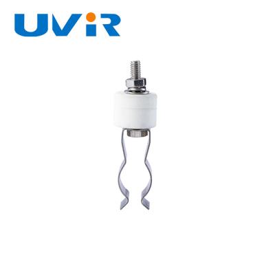 China Tenedor de aluminio de cerámica de la lámpara del IR para las lámparas gemelas ISO9001 de la onda media en venta