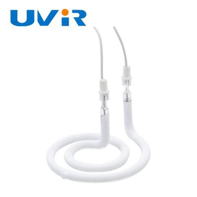 China UVIR Ring Infrared Lamps , White coating Quartz Tube Halogen Ir Lamp 230V 1500W for sale