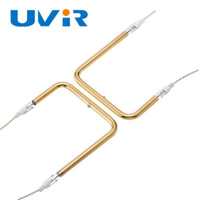 中国 UVIRの赤外線発熱体の管、500w Uの形のヒーターのタングステンのフィラメント 販売のため