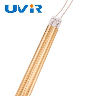 China Gold coating Ir Lamps For Heating 2500W 415V Medium wave twin tube for sale